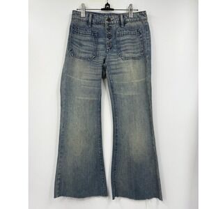 Denim & Supply Ralph Lauren‎ Flare Jeans Womens 27 Button Fly Distressed